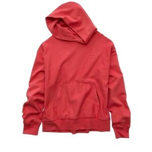 American Eagle Outfitters Coral Red Pullover Hoodie Sweatshirt Size Medium